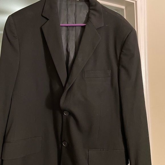 Calvin Klein Suit Jacket Size Large. Color Black Condition Excellent. - Picture 2 of 3